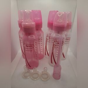 Dr. Brown's Pink Baby Bottles Set Of 6